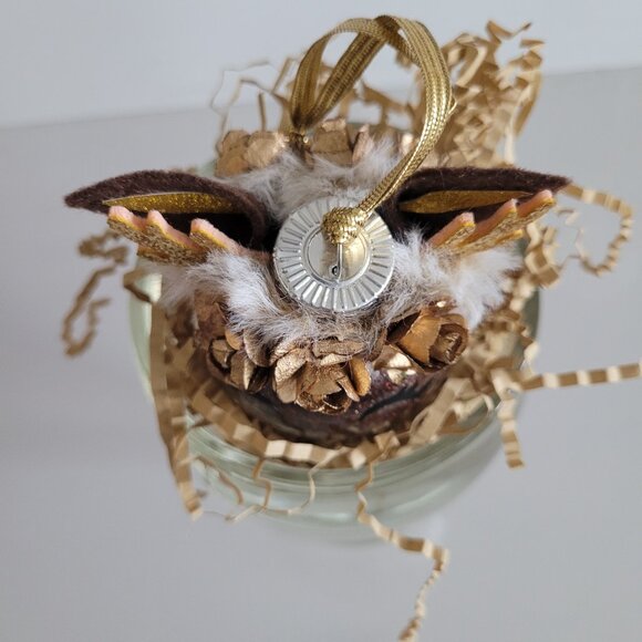 Brown Glitter Sparkle Fawn Deer Ornament, Personalized with name - Picture 4 of 5